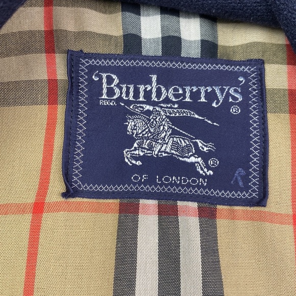 Vintage Burberry khaki green trench coat w/removable wool liner and belt XL - Picture 10 of 15